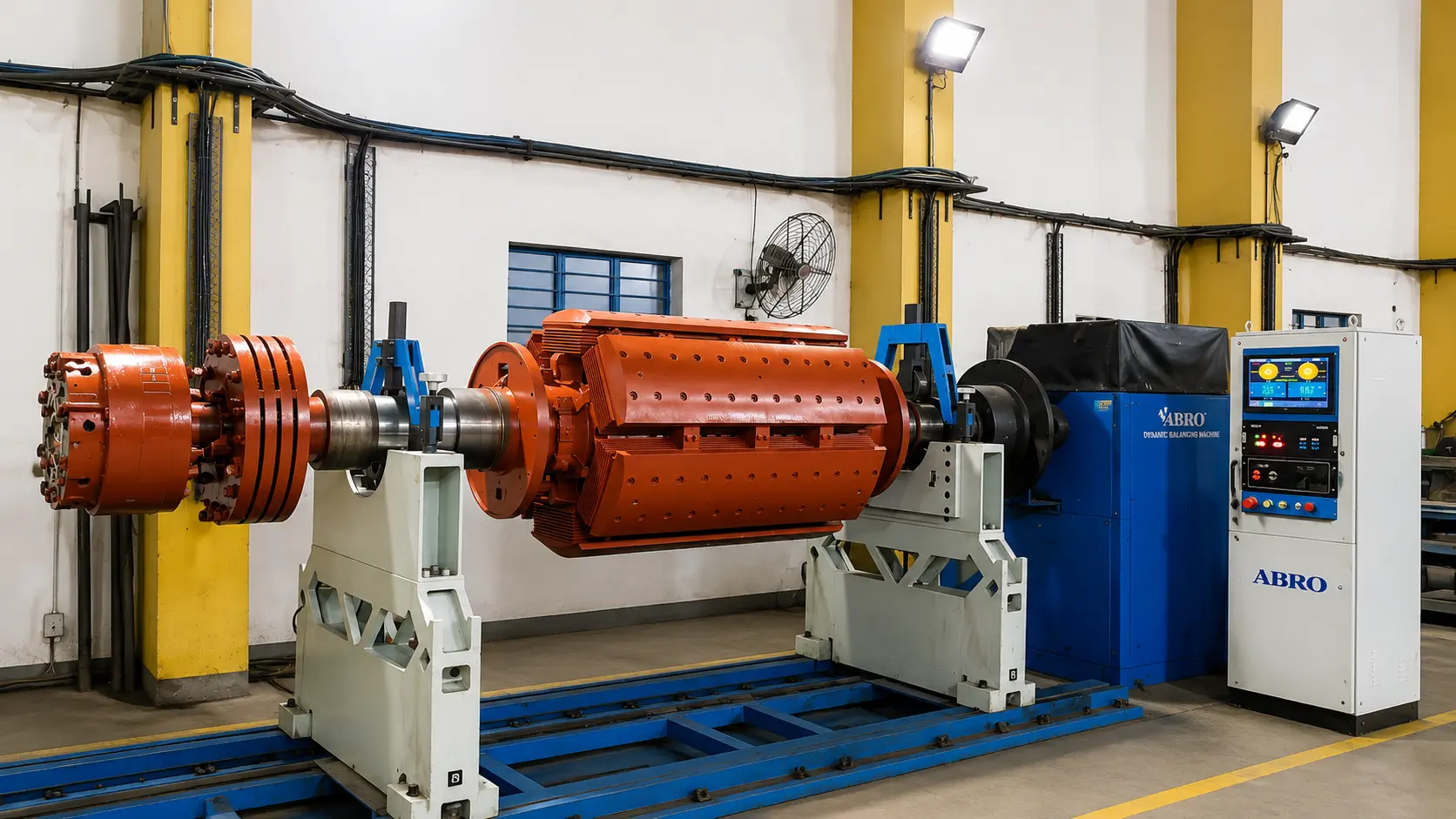 Dynamic Balancing Machine for 12 Ton Rotor
